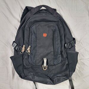 SwissGear 3101 Laptop Backpack Black Gray Travel Bag Casual School Outdoors